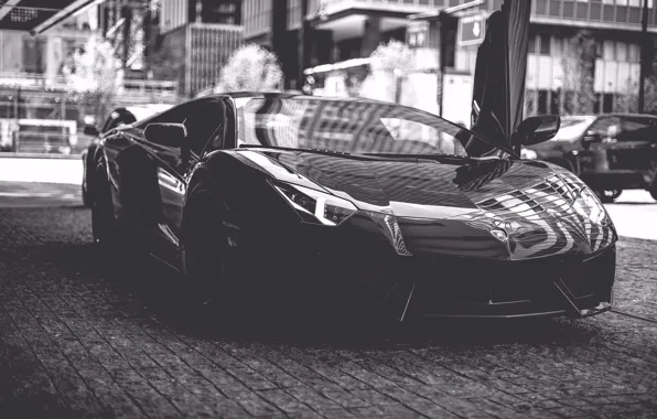 Картинка Lamborghini, street, Aventador