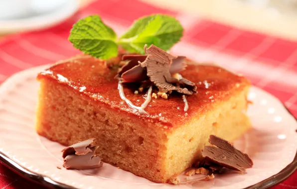 Картинка шоколад, пирожное, десерт, бисквит