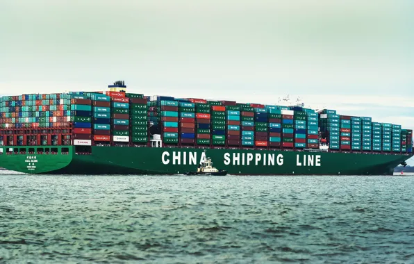 Контейнеровоз, Буксир, Контейнер, Globe, Vessel, Container Ship, M/V Globe, China Shipping Group