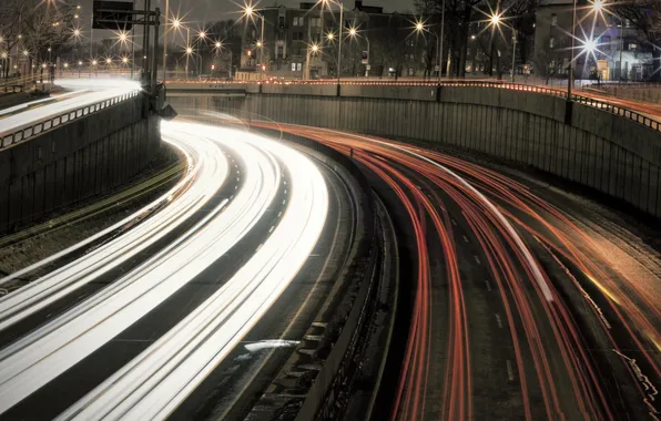 Авто, ночь, город