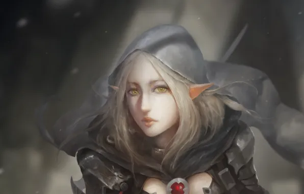 Взгляд, девушка, эльф