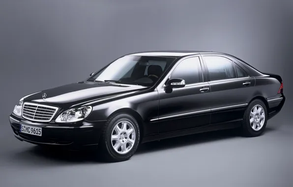 Black, mercedes-benz, w220