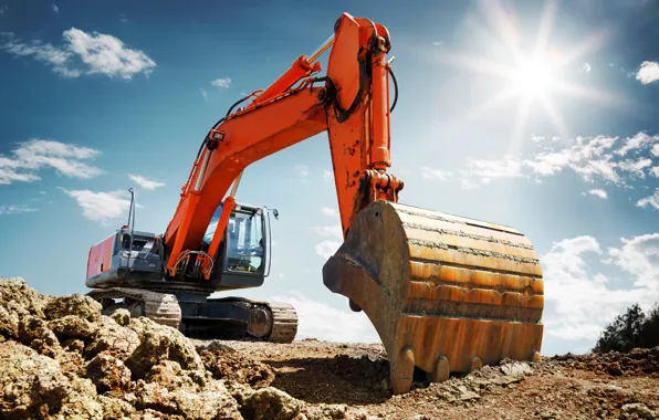 Metal, shovel, hydraulic, backhoe