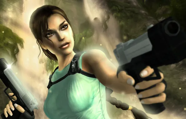 Пистолет, Tomb Raider, Lara Croft