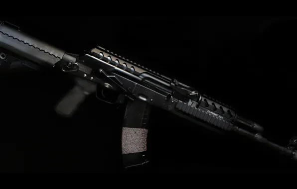 Gun, black, military, weapon, AK-47, rifle, assault rifle, AK 47