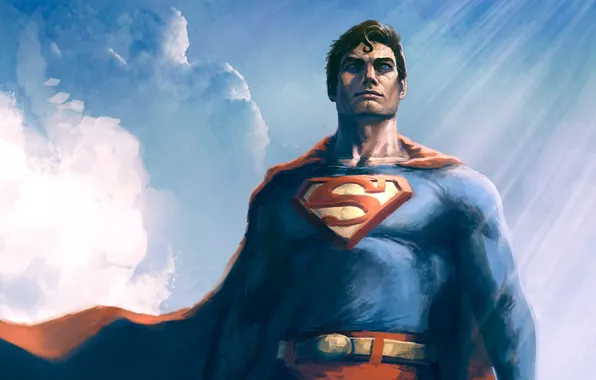 Картинка superman, плащ, dc comics, superhero, кларк кент, clark kent, Kal-El