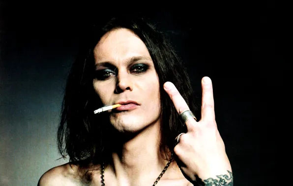 Sign, man, victory, singer, HIM, Ville Valo