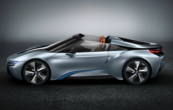 Машина, колеса, профиль, суперкар, BMW i8 concept