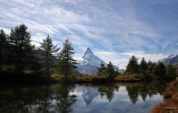 Картинка nature, lake, hill