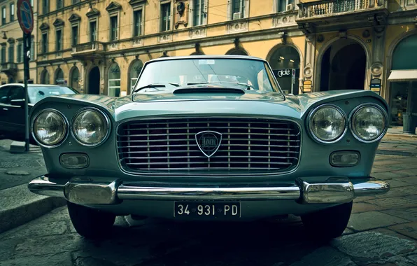 Обои, винтаж, иномарка, Lancia Flaminia