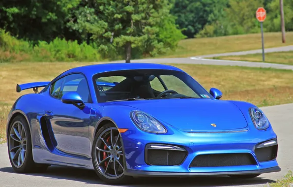 Картинка Cayman, Porshe, Blue, GT4