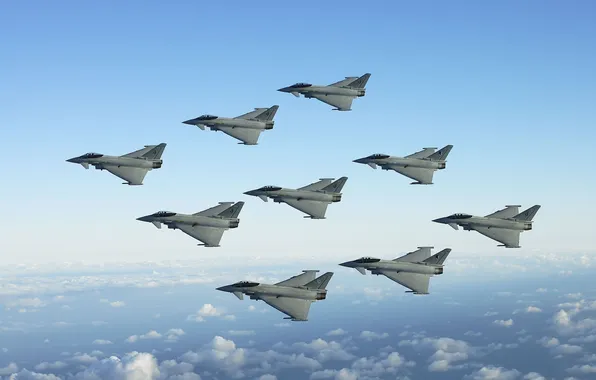 Картинка истребители, Тайфун, Typhoon, Eurofighter
