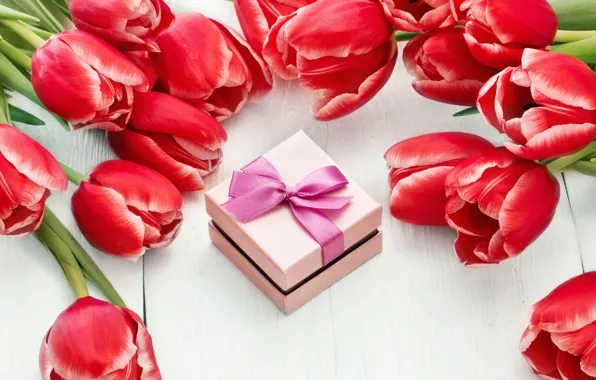 Цветы, colorful, тюльпаны, red, love, 8 марта, romantic, tulips