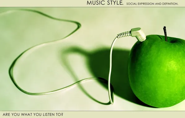 Картинка стиль, музыка, apple