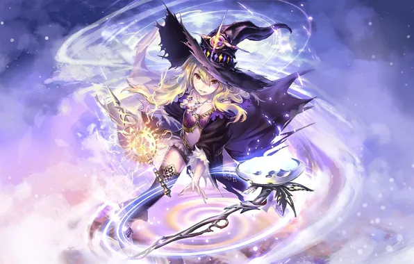 Kawaii, girl, anime, pretty, wizard, bishojo, mahou, japonese