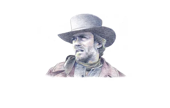 Картинка взгляд, лицо, Clint Eastwood, Клинт Иствуд
