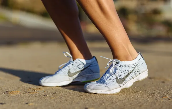 Песок, ноги, спорт, sport, белые, кроссовки, найк, nike