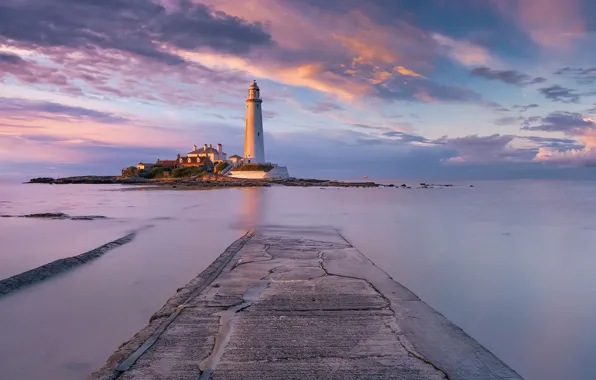 Пейзаж, St Mary's Lighthouse, Whitley Bay