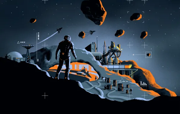 Транспорт, космонавт, звёзды, сооружения, The Expanse-Season 4