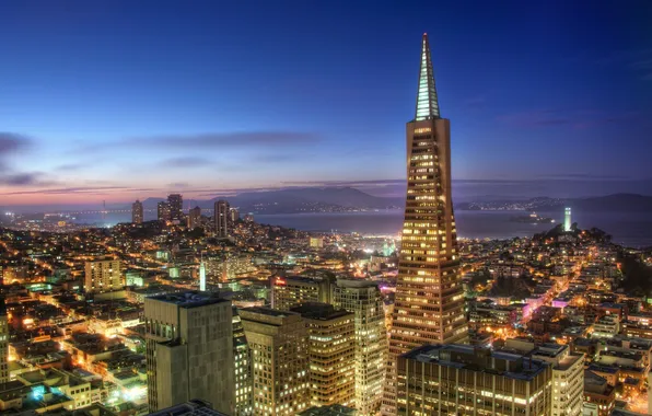 Калифорния, Сан-Франциско, небоскрёбы, San Francisco