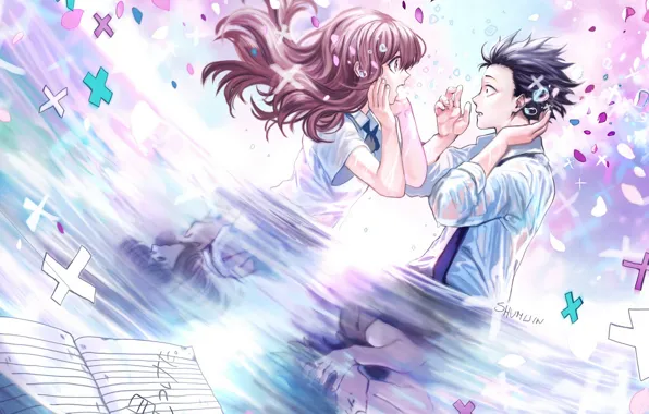 Романтика, двое, Koe No Katachi, Форма Голоса
