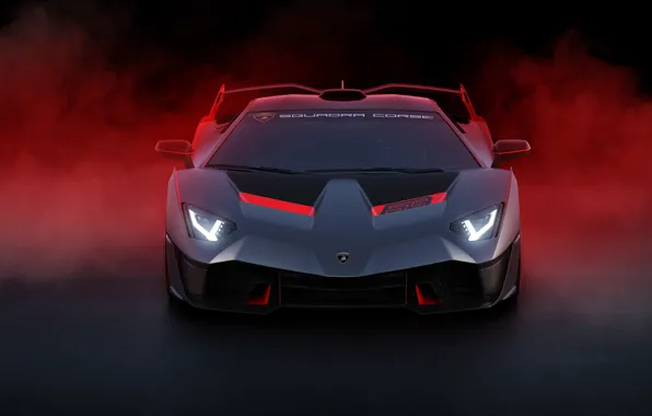 Lamborghini, суперкар, вид спереди, 2018, SC18