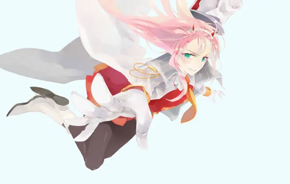Девушка, прыжок, 002, Darling In The Frankxx, Милый во Франксе, Zero Two