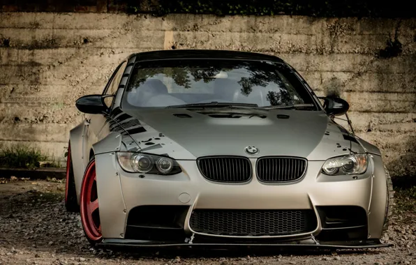 Bmw, turbo, red, tuning, power, carbon, race, germany