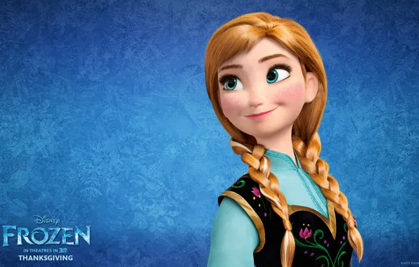 Картинка Frozen, Walt Disney, Холодное Сердце, Animation Studios, Princess Anna