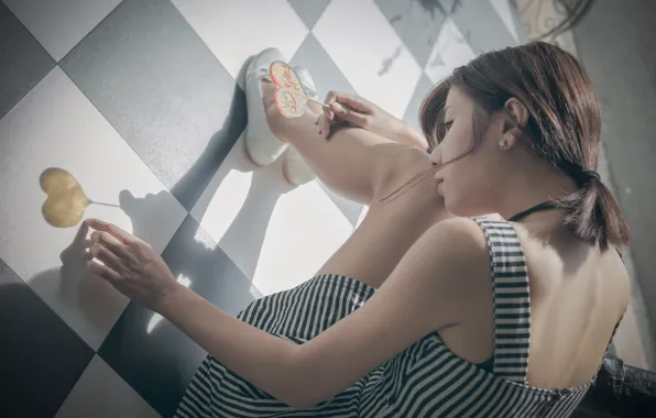 Girl, woman, asian, cute