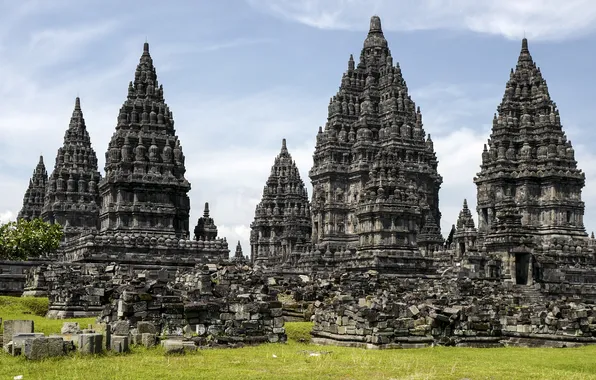 Картинка Индонезия, Indonesia, Прамбанан, Храмовый комплекс