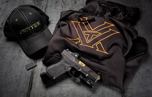 Пистолет, одежда, кепка, Glock, австрийский, самозарядный