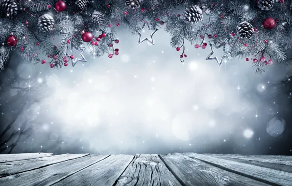 Картинка Новый Год, Рождество, christmas, balls, winter, snow, merry christmas, gift