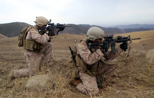 Картинка оружие, солдаты, United States Marine Corps