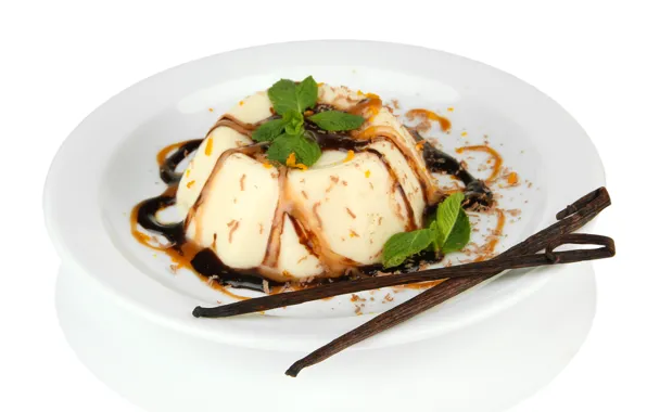 Палочки, крем, десерт, шоколадный, chocolate, ваниль, сироп, Panna cotta