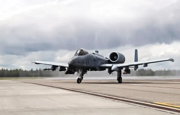 Самолет, США, Авиация, ВВС, A-10, Thunderbolt, Одноместный, Thunderbolt II