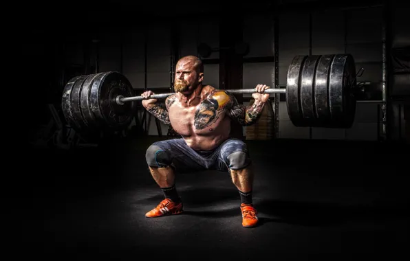 Strength, tattoos, weightlifting