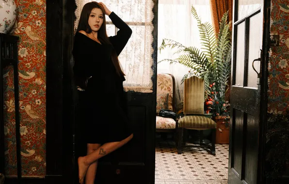 Beautiful, Asian, Model, Woman, Tattoo, Cute, Pretty, Petite