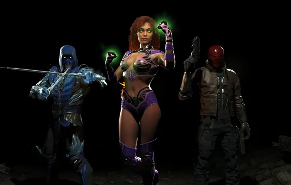 Картинка girl, gun, Sub-Zero, DLC, Red Hood, NetherRealm Studios, Jason Todd, Starfire