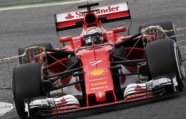 Картинка гонка, Ferrari, Kimi Räikkönen