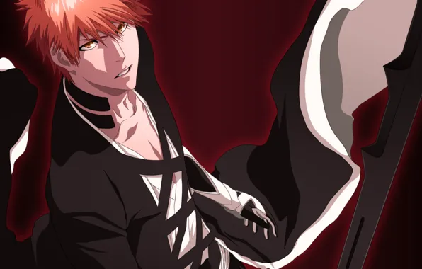 Взгляд, парень, Bleach, Блич, Ичиго Куросаки