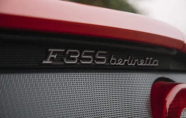 Ferrari, F355, badge, Ferrari F355 Berlinetta