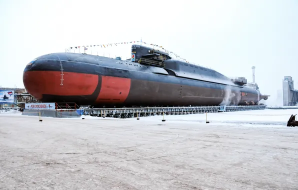 Картинка подводный, крейсер, атомный, ракетный, назначения, стратегического, К-407, Новомосковск