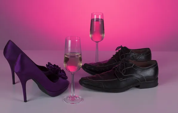 Картинка вино, обувь, Flirt