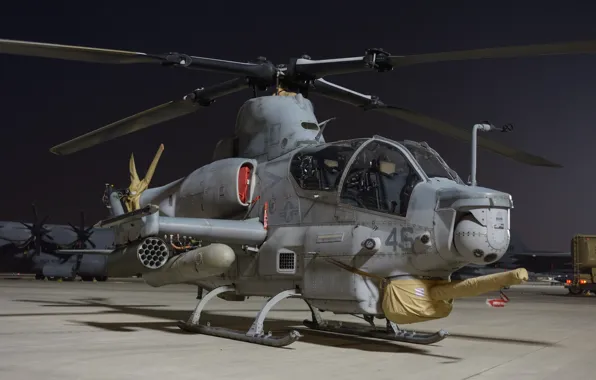 Картинка вертолет, Viper, аэродром, ударный, Bell AH-1Z, «Вайпер»