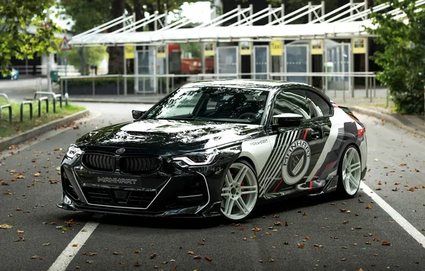 BMW, Black, White, Manhart, BMW M2, 2024, Manhart MH2