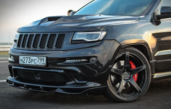 Дорога, закат, srt, road, srt8, jeep, jeep grand cherokee, jeeper