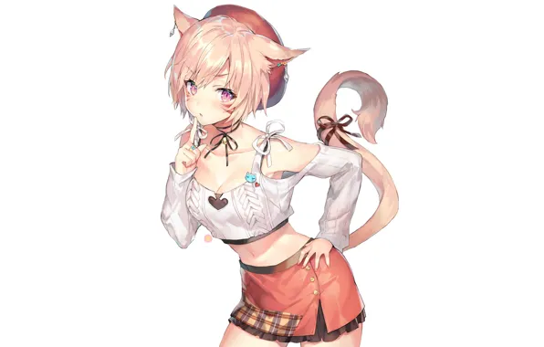 Девушка, стиль, игра, неко, Final Fantasy XIV