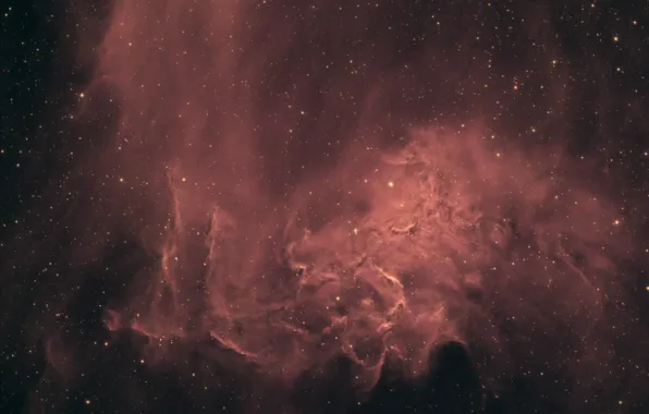 Картинка космос, туманность, IC 405, пламенеющей звезды