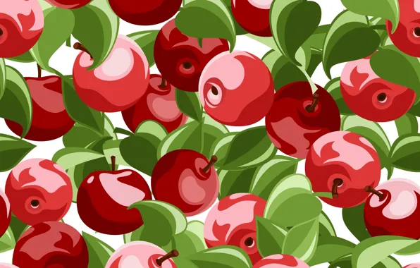 Картинка яблоки, текстура, texture, листики, leaves, apples